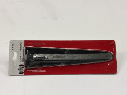 Mechanics Best TR25353 Stainless Steel Pocket Ruler Tools 6