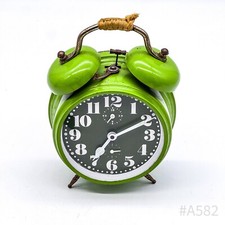 Vintage Peter Orologio Da Tavolo Doppelglockenwecker Made In Germany | Verde