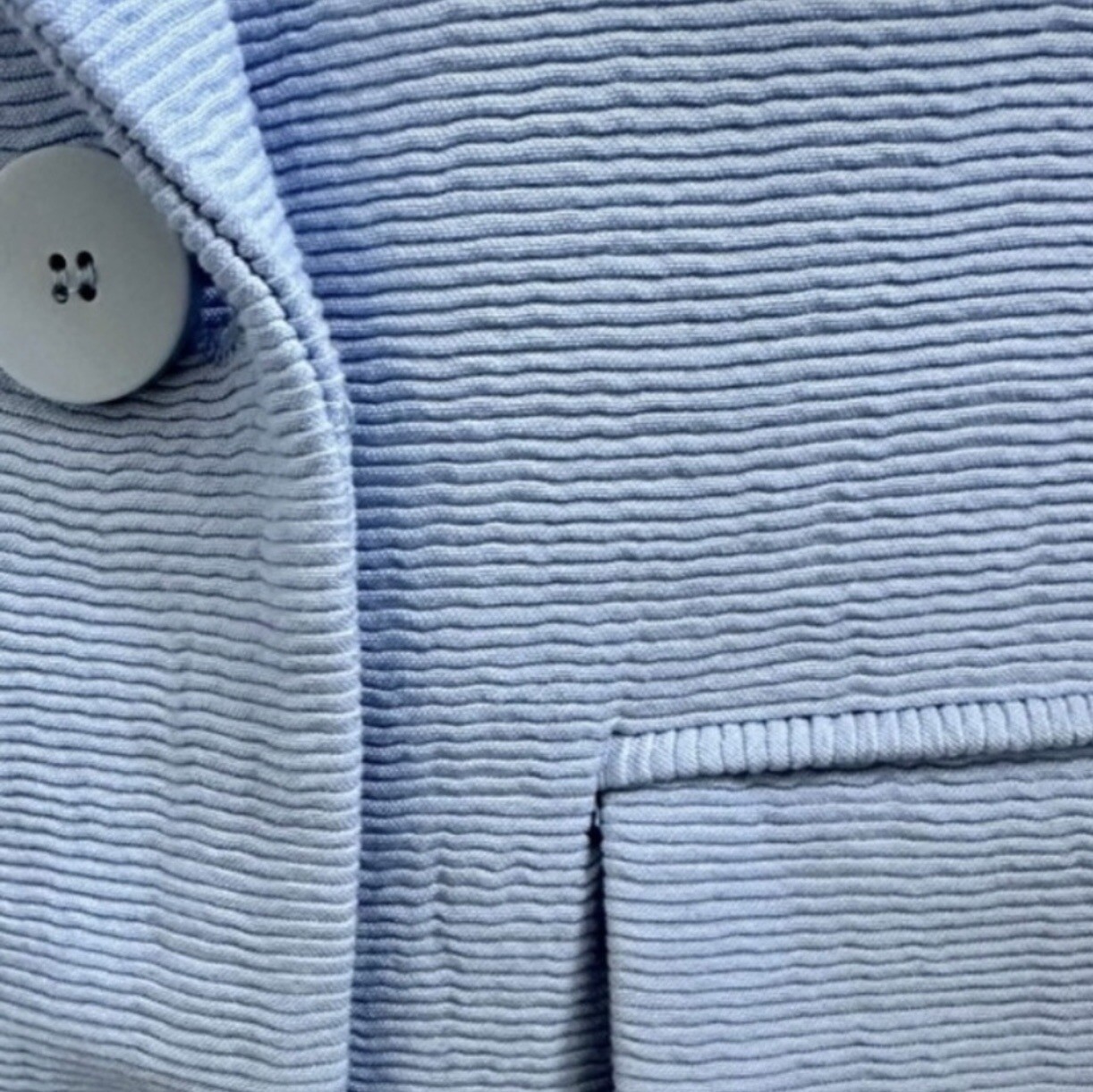 Zara basic outerwear Blue Coat - image 2