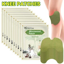 120Pcs Wormwood Knee Pain Relief Patches Herbal Plaster Patches for Joint Relief
