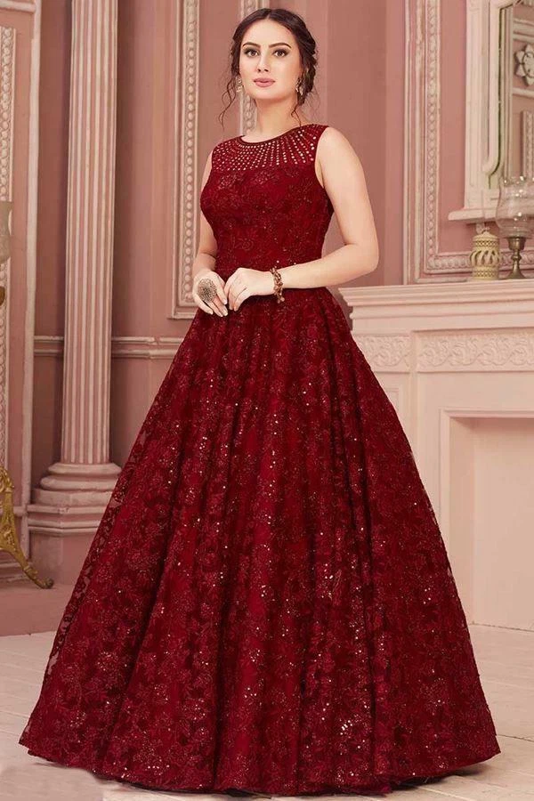 Pure Georgette fabric available | Long dress design, Long gown design, Long  frocks