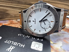 Hublot Classic Fusion White Dial Titanium 45mm Mens Watch W/Cert Low Price 🔥🔥