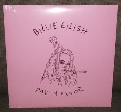 Billie Eilish VINILO ROSA 7'' RECICLADO Party favor / Hotline bling 2023 NUEVO