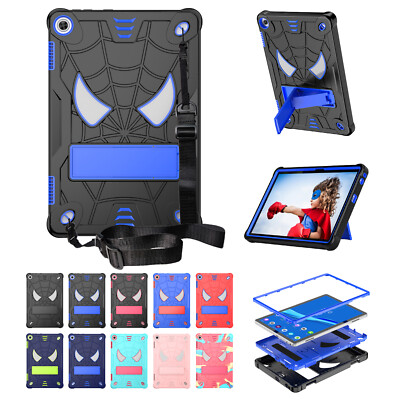 For Lenovo Tab M10plus 10.6 3rd/M10 10.1 Silicone Shoulder Strap Kickstand Case