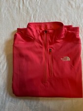 Northface Flashdry Woman XL 1/4 Zip up Pullover Long Sleeve Casual 100 Poly