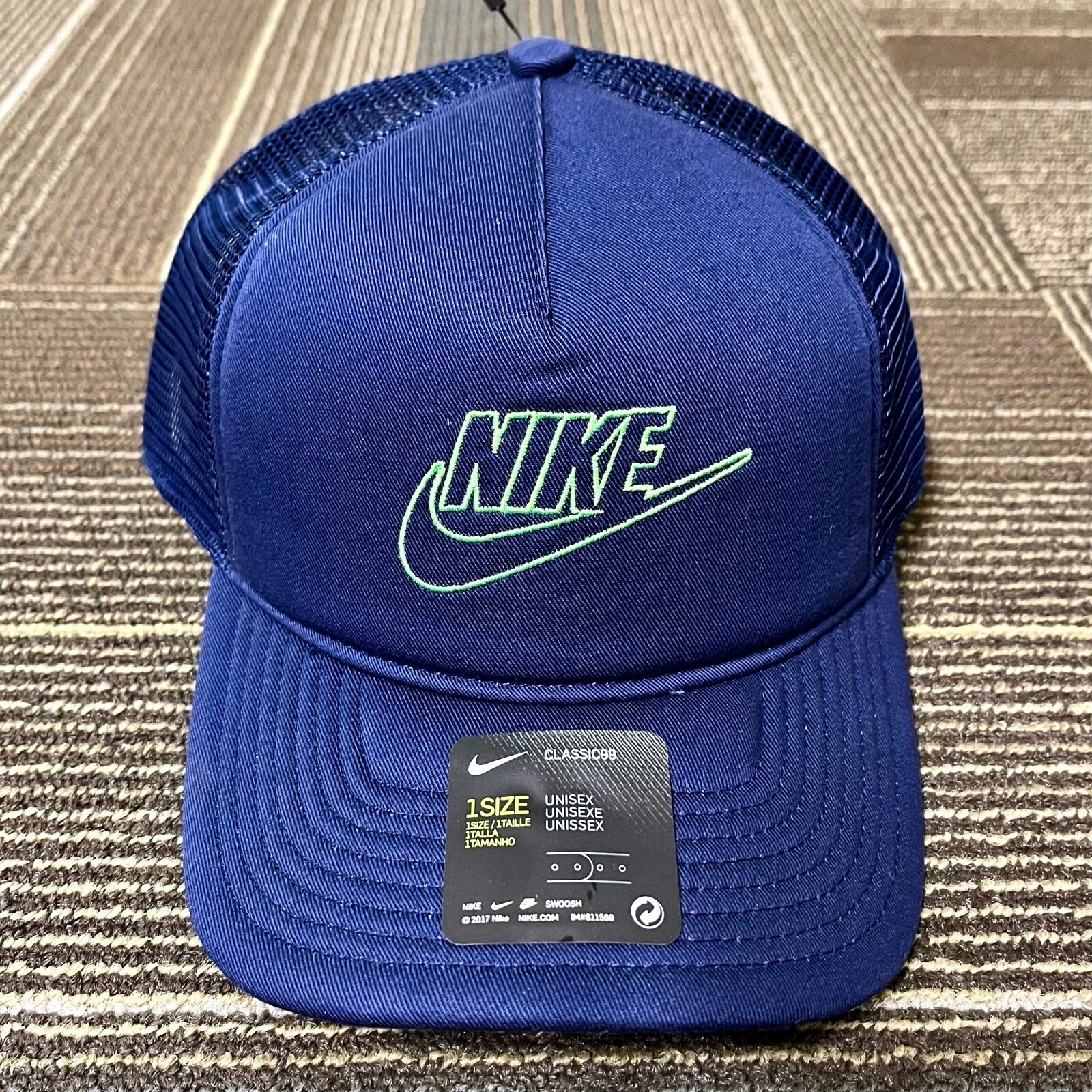 Nike Futura Swoosh Logo C99 Classic 99 A Frame Foam Trucker Snapback Cap Hat