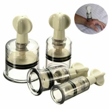 4 Sizes Vacuum Rotary Easy Twist Cupping Nipple NO-Pump Suction Enlarger New