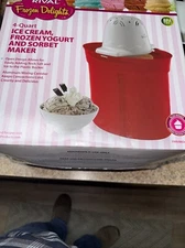 Rival Frozen Delights 4-Quart Ice Cream Frozen Yogurt Sorbet Maker Factory Seal