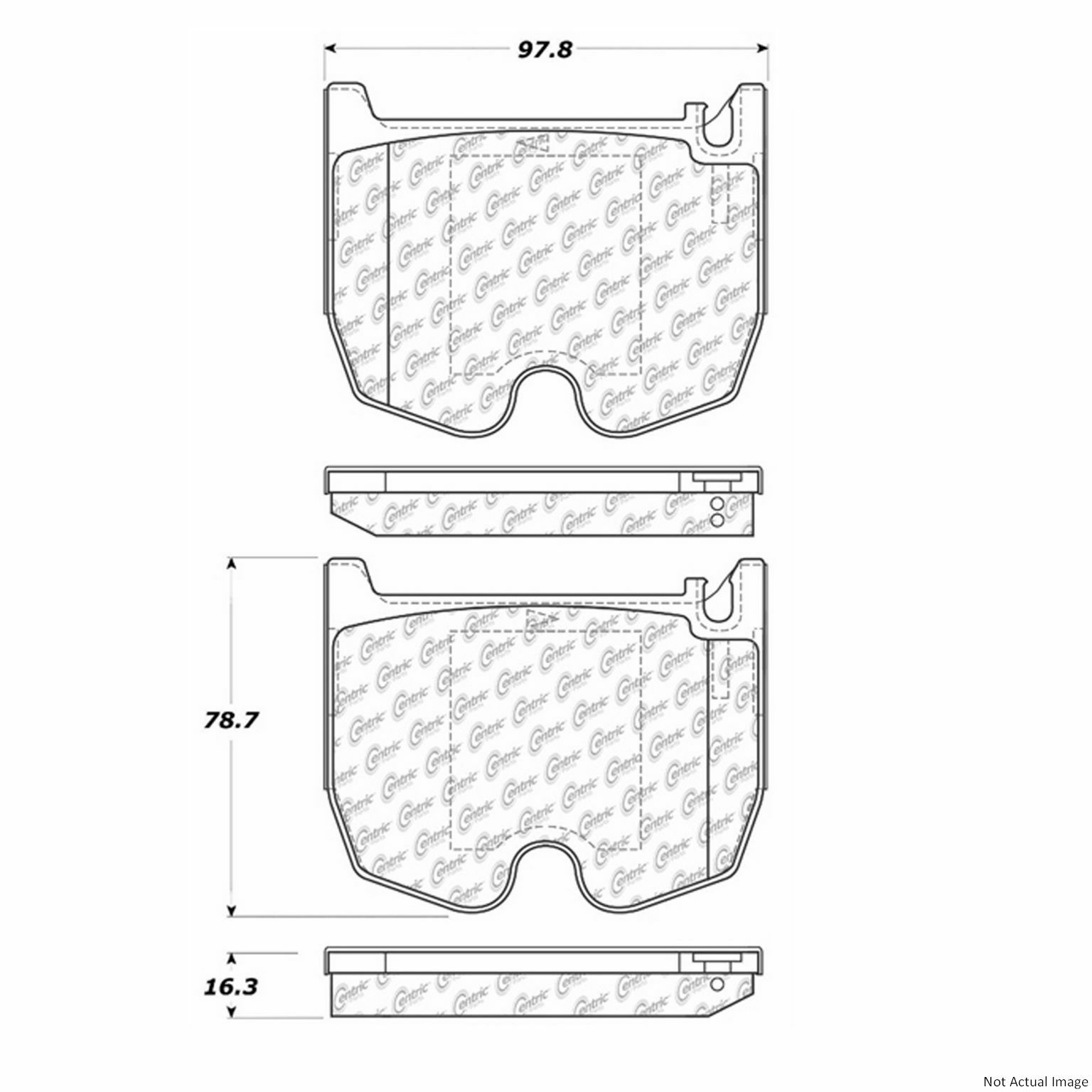 For 2005-2008 Mercedes-Benz SLR McLaren Brake Pad Set Front Centric 2006 2007