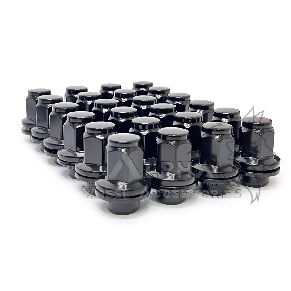 24 porcas magnéticas pretas 14x1,5 estilo fábrica OEM para 2016-mais novo Nissan Titan XD - Imagem 2 de 4