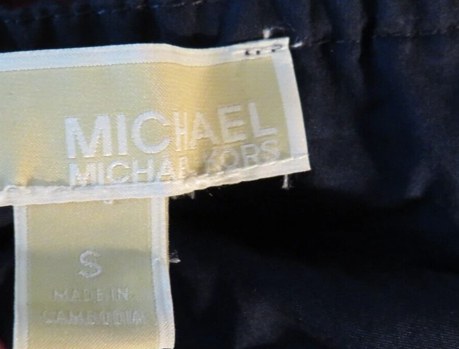 Michael Kors Women's Navy Tiered Cotton Flowy Sleeveless Maxi Dress Size S - Image 2 of 4