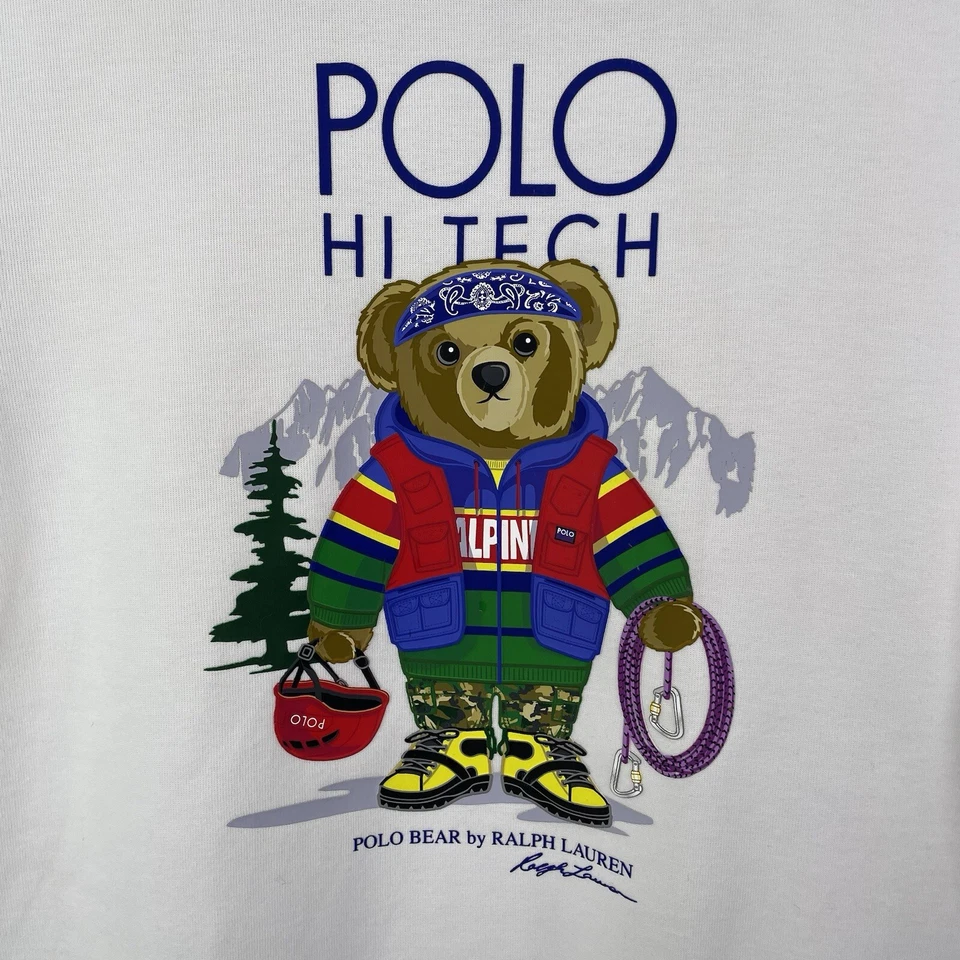 Polo Hi Tech Polo Bear de Ralph Lauren Estilo Años 90 Deportivo Niños Suéter Talla Mediana Foto 3 de 4