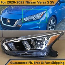 Headlight Assembly for 2020 2024 Nissan Versa S SV Left Driver Side Halogen