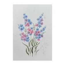 original watercolor Art Forget- me-nots painting Blue flower art Floral painting