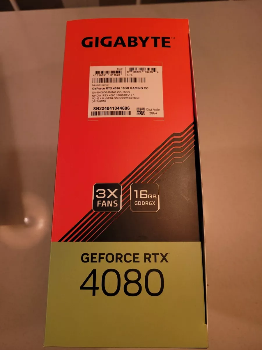  GIGABYTE GeForce RTX 4080 Gaming OC 16G Graphics Card, 3X  WINDFORCE Fans, 16GB 256-bit GDDR6X, GV-N4080GAMING OC-16GD Video Card :  Electronics