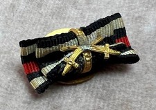 WW1 WW2 German ribbon bar medal badge Wehrmacht Army soldier button hole pin
