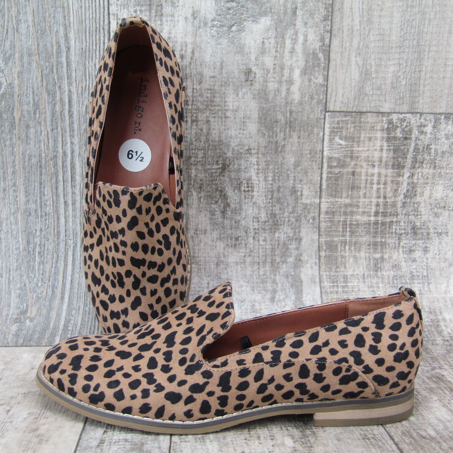 Indigo Rd. Women's Hestley Cheetah Leopard Loafers Size 6.5 Flats | eBay