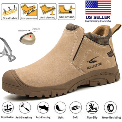 Botas De Trabajo Para Hombre Mens Non Slip Safety shoes Composite toe Work Boots