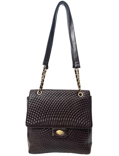 ショルダーバッグ BALLY Quilted Leather Chain Shoulder Bag Bally Vintage Quilted Leather Shoulder Bag in Black – Connect