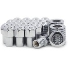 Lug Nuts & Locks 7/16-20 Chrome Flat Top Mag .75 Shank Cragar - Foto 10