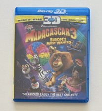 Madagascar 3: Europes Most Wanted (Blu-ray/DVD, 2012, 3-Disc Set