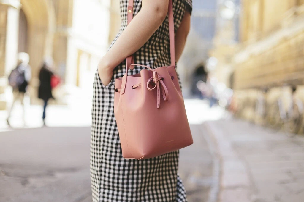 Mansur Gavriel Mini Leather Bucket Bag