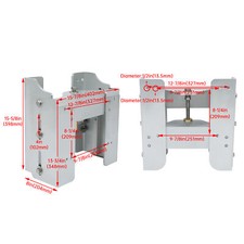 Aluminum 8'' Setback Adjustable Outboard Boat Jack Plate For #JPL4800 Jack Plate