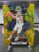 2022-23 Panini Mosaic Tre Jones #173 Fast Break Gold 03/10