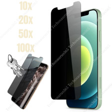 For iPhone 14 13 12 11 15 Max X XR 8 Privacy Tempered Glass Screen Protector Lot