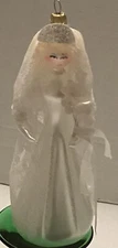 De Carlini Blown Glass Bride Wedding Ornament? Made In Italy