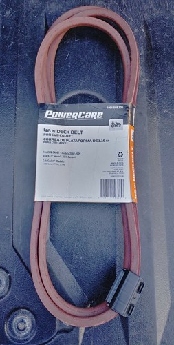 Power Care 46" Deck Belt For Cub Cadet models 2007-09 & RZT models 2011-Current - Picture 2 of 3