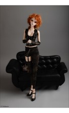 Dollmore 26" BJD girl outfits Model F - Innueto Pants Set G.Black B6-3-5