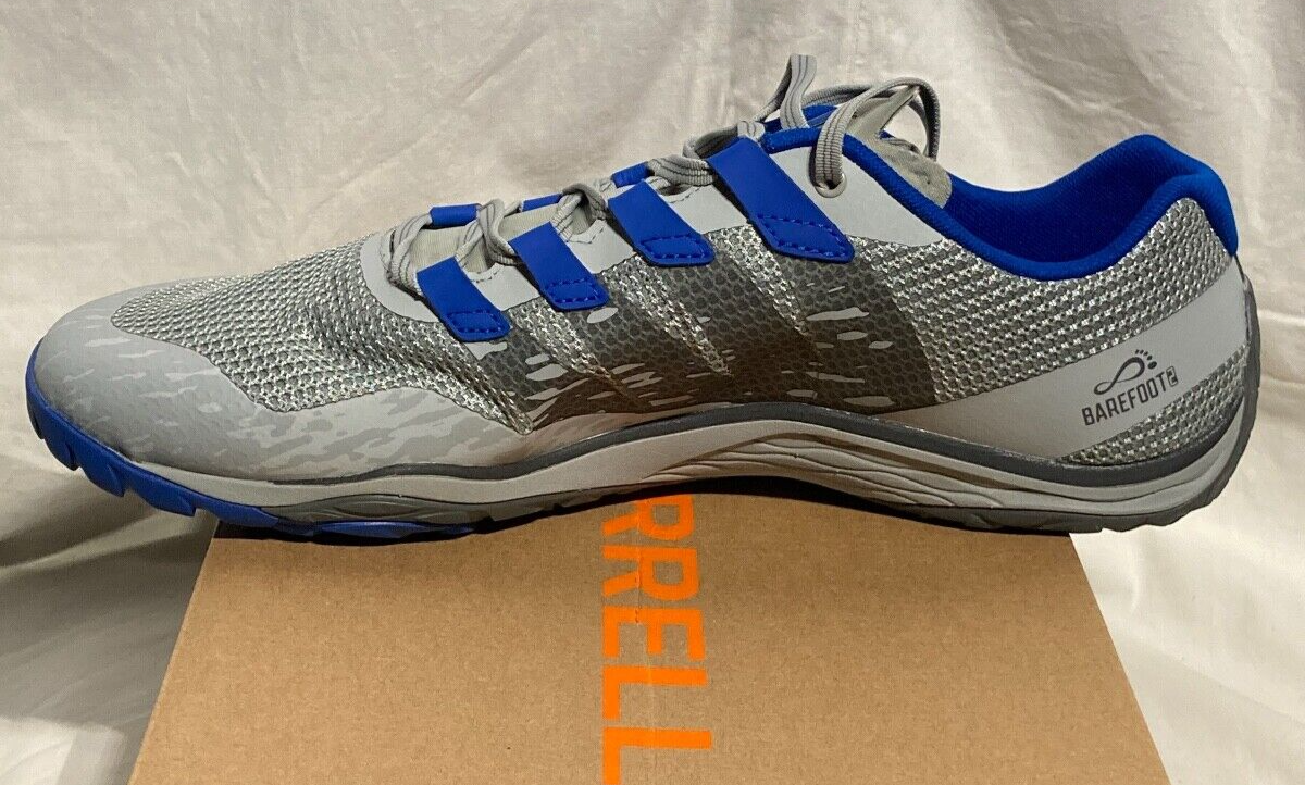 Merrell Trail Glove 5 Vibram Scarpa da Trail Running J066813 Uomo 14 M Grigio