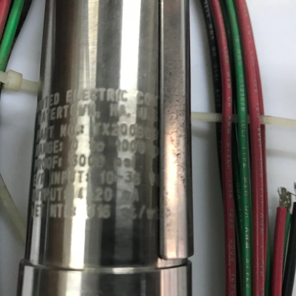 UEC TX200 Series TX200B09S1T ATEX Pressure Transmitter 0-1000 psi - Image 3 of 4