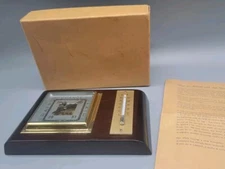 Vintage 1950's MOCO Wood Barometer- Germany W/ Original Box & Instructions VGC!!
