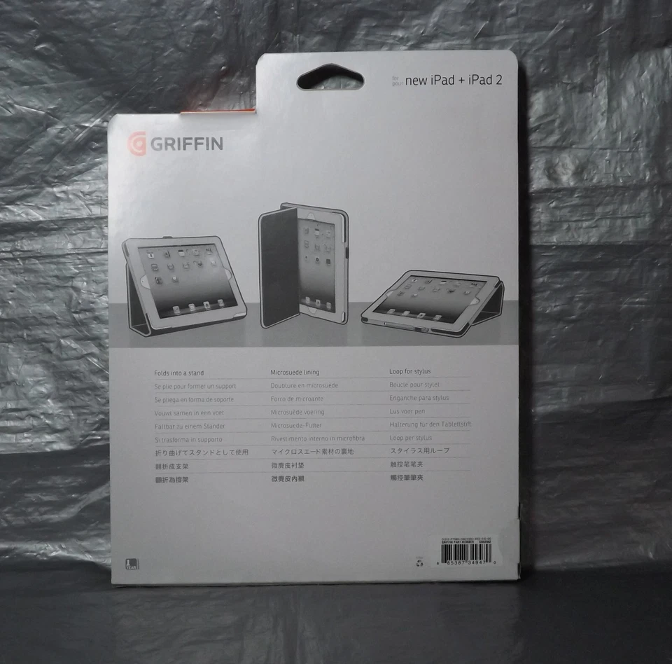 Griffin Protection Case For iPad iPad 2 iPad Air Red Folding Folio D9 - Image 2 of 4
