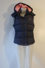Girls Youth Jack Wills England Blue, Pink Hooded Down Puffer Vest 12