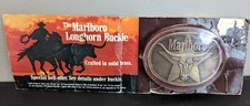 Marlboro Bull Buckle- Marlboro Longhorn Belt Buckle Crafted in Solid Brass