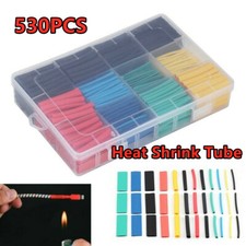 530Pcs Heat Shrink Tubing Insulation Shrinkable Tube 2:1 Wire Cable Sleeve Kit