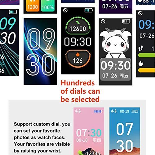 Fitnesstracker mit Herzfrequenz Schlafmonitor Schritt rechteckig - mittlerer Bildschirm - Bild 5 von 7