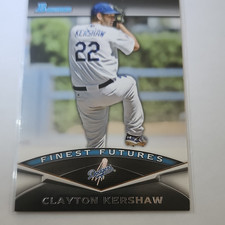 Topps 2011 Bowman Finest Futures Clayton Kershaw #FF21 Los Angeles Dodgers