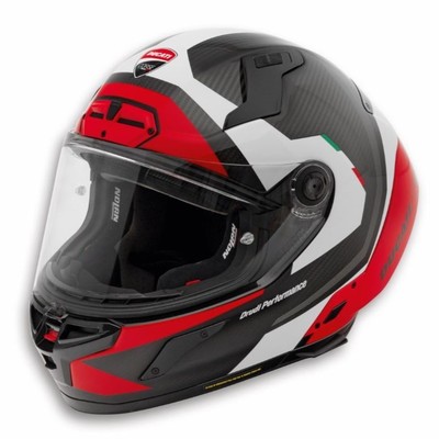 Original Ducati Speed Evo V2 White/Black/Red Motorcycle Helmet 98108843
