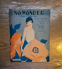 No Wonder That I Love You Sheet Music 1924 Art Deco Benny Davis Joe Burke