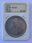 New Listing1883-O MS Morgan Silver Dollar $1 US Mint in Rare Hannes Tulving Holder