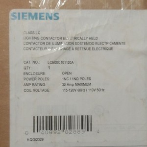 Siemens Electrically Held Lighting Contactor LCE00C101120A 30A 115-120V 2P DIN