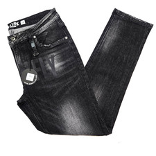 Born Fly Premium Men's Jeans Black Big Sur Wash Bornfly Design Skinny Fit Denim