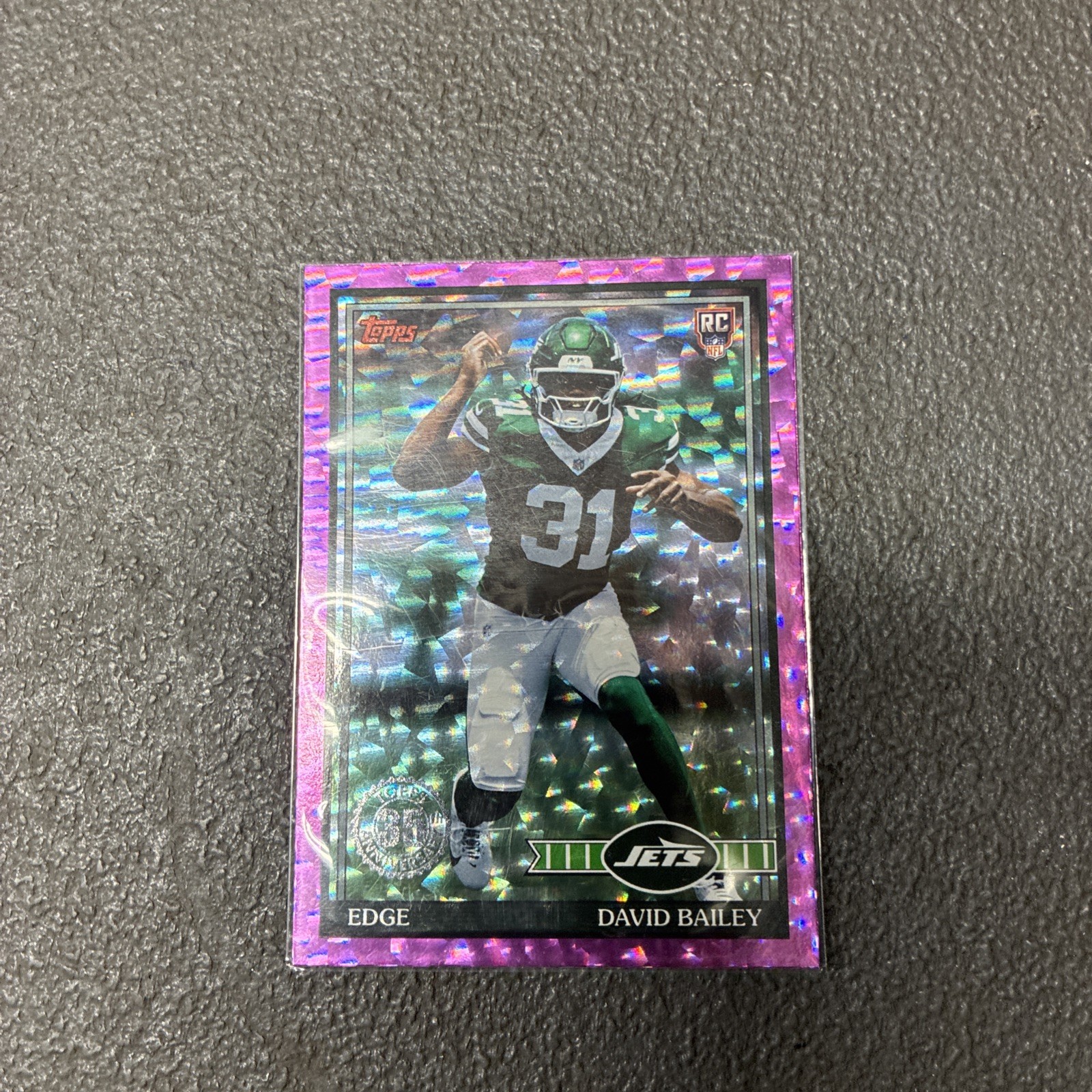 2026 Topps Flagship David Bailey #91TR-43 Pink Crackle RC Jets