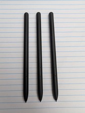 Samsung S-Pen Stylus Lot of 3 Black Plastic w/ Side Button For Samsung Universal
