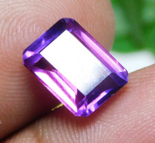 Pierres précieuses en vrac taillées émeraude saphir naturel bio-couleur certi...