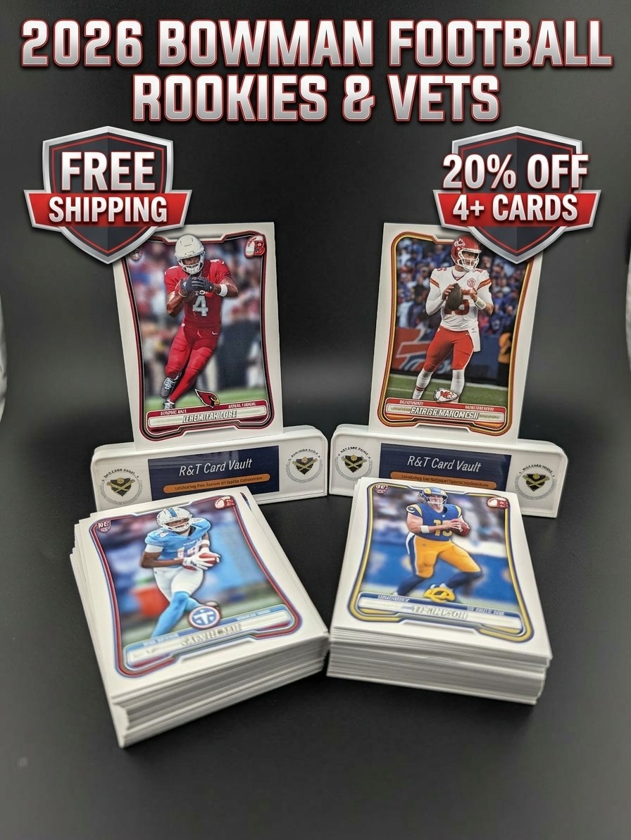 2026 Bowman Football Paper VETS & Rookies # 1-200 You Pick - Complete Your Set